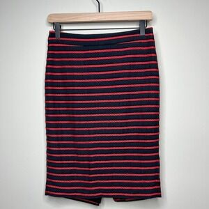 Ann Taylor Striped Pencil Skirt Size 0